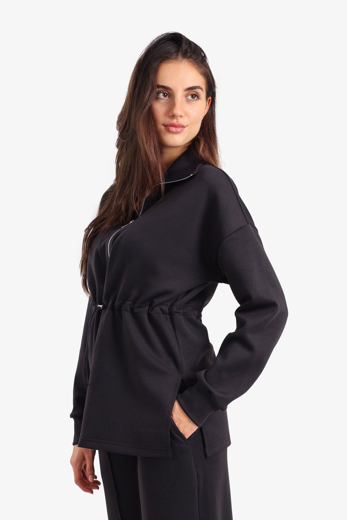 Half Zip-Up Lounge Sweatshirt