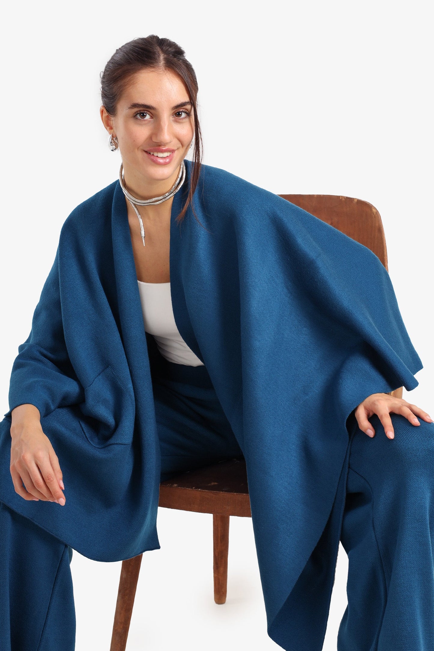 Lounge Poncho with Pockets