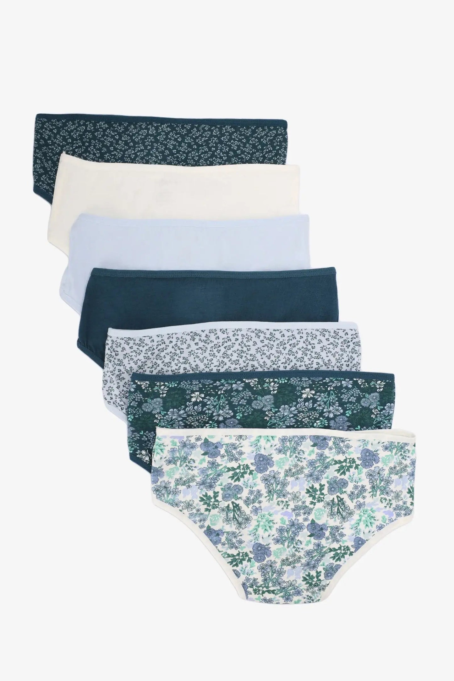 Pack of 7 Colored Brief Panties