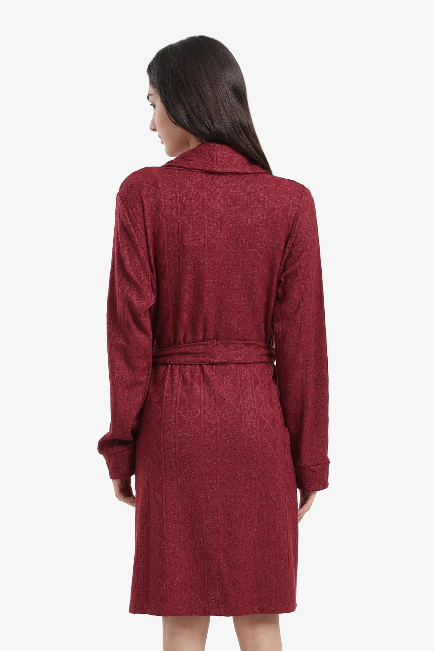 Self-Pattern Relaxed Robe