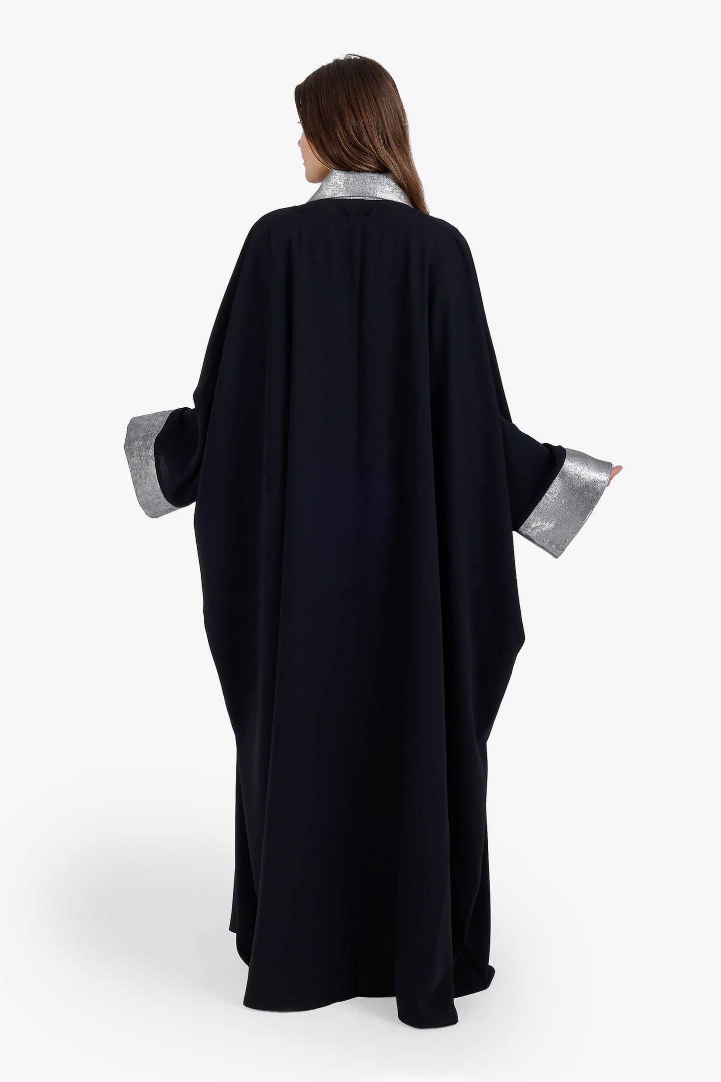 Contrast Cuff Maxi Cardigan