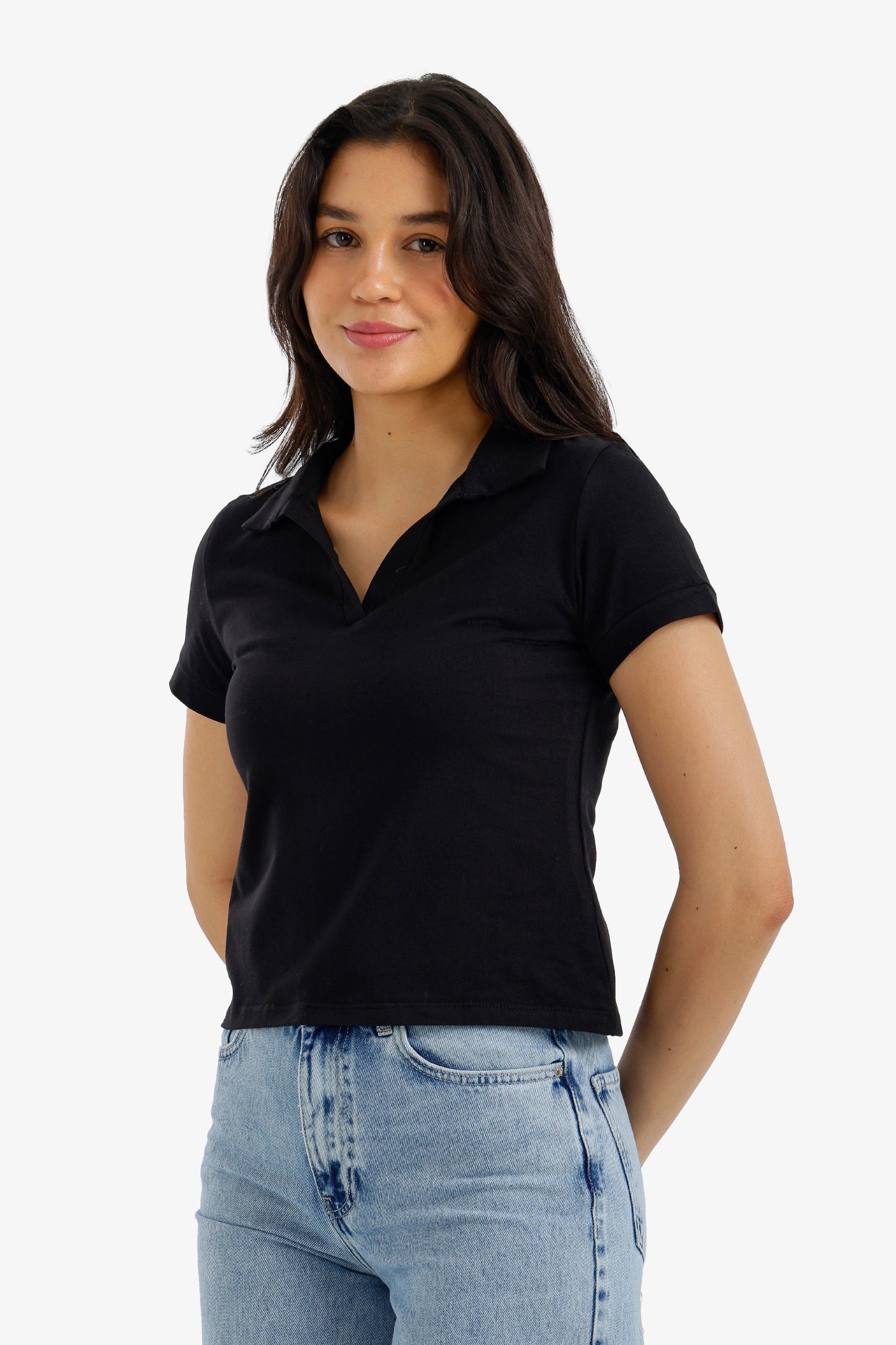 Cropped Polo T-Shirt