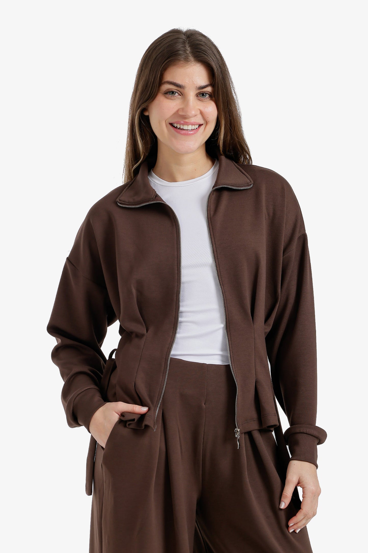 Dropped-Shoulder Lounge Jacket