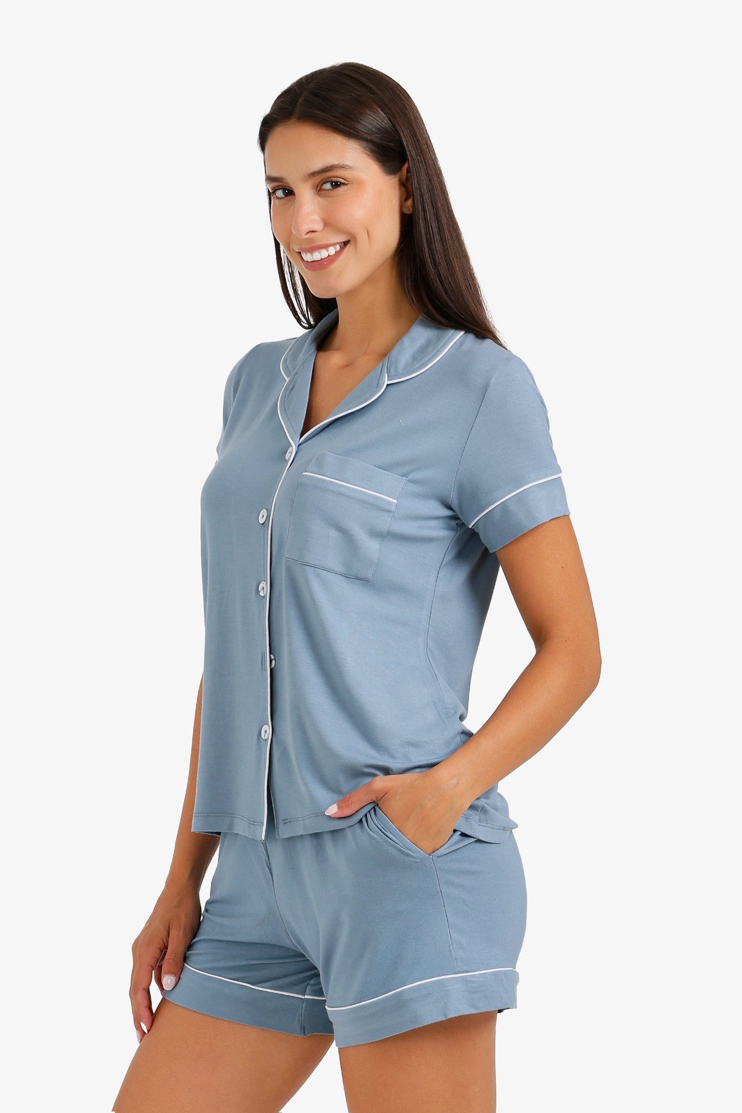 Piped Short Pyjama Set