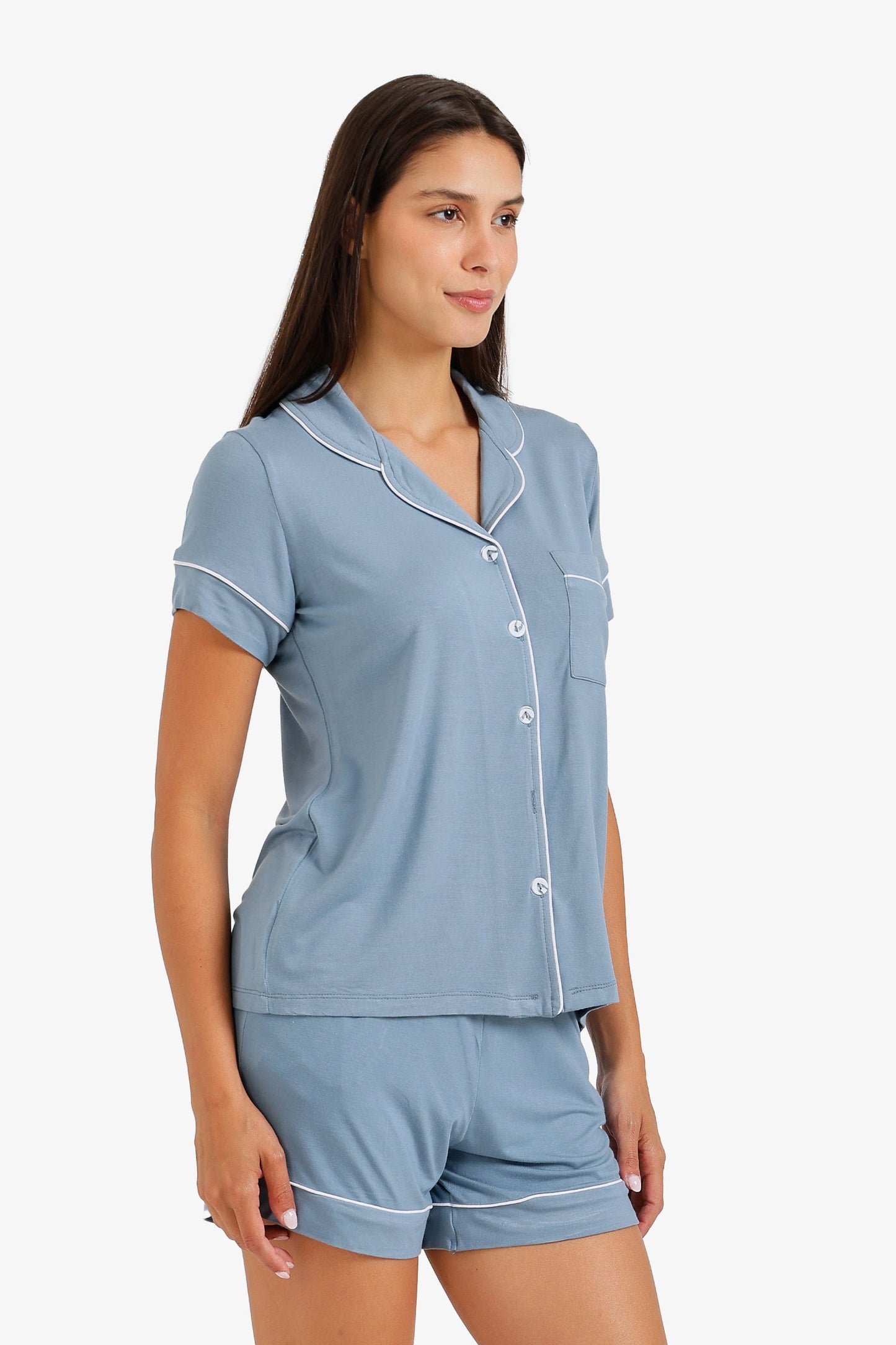 Piped Short Pyjama Set