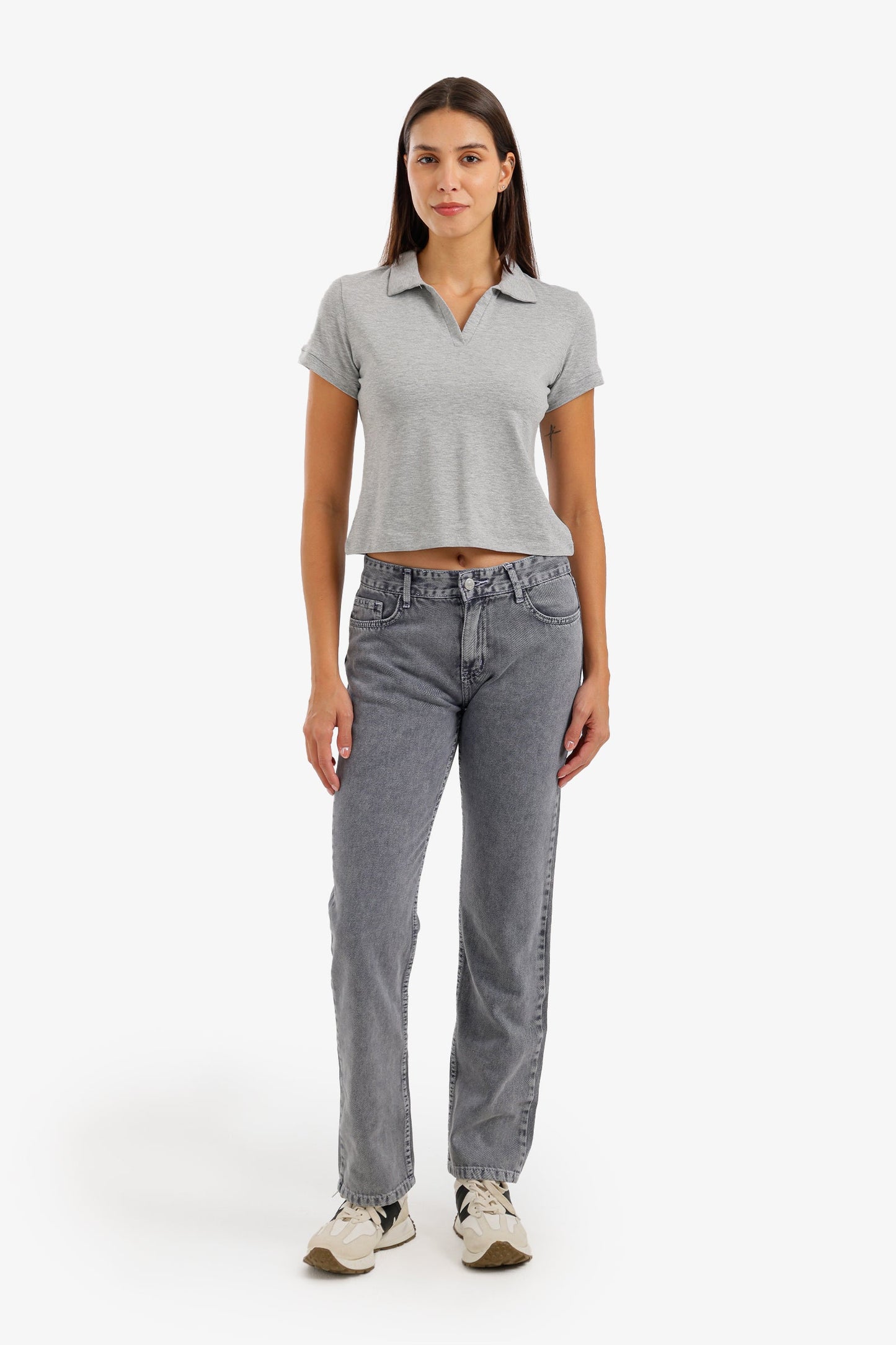 Cropped Polo T-Shirt