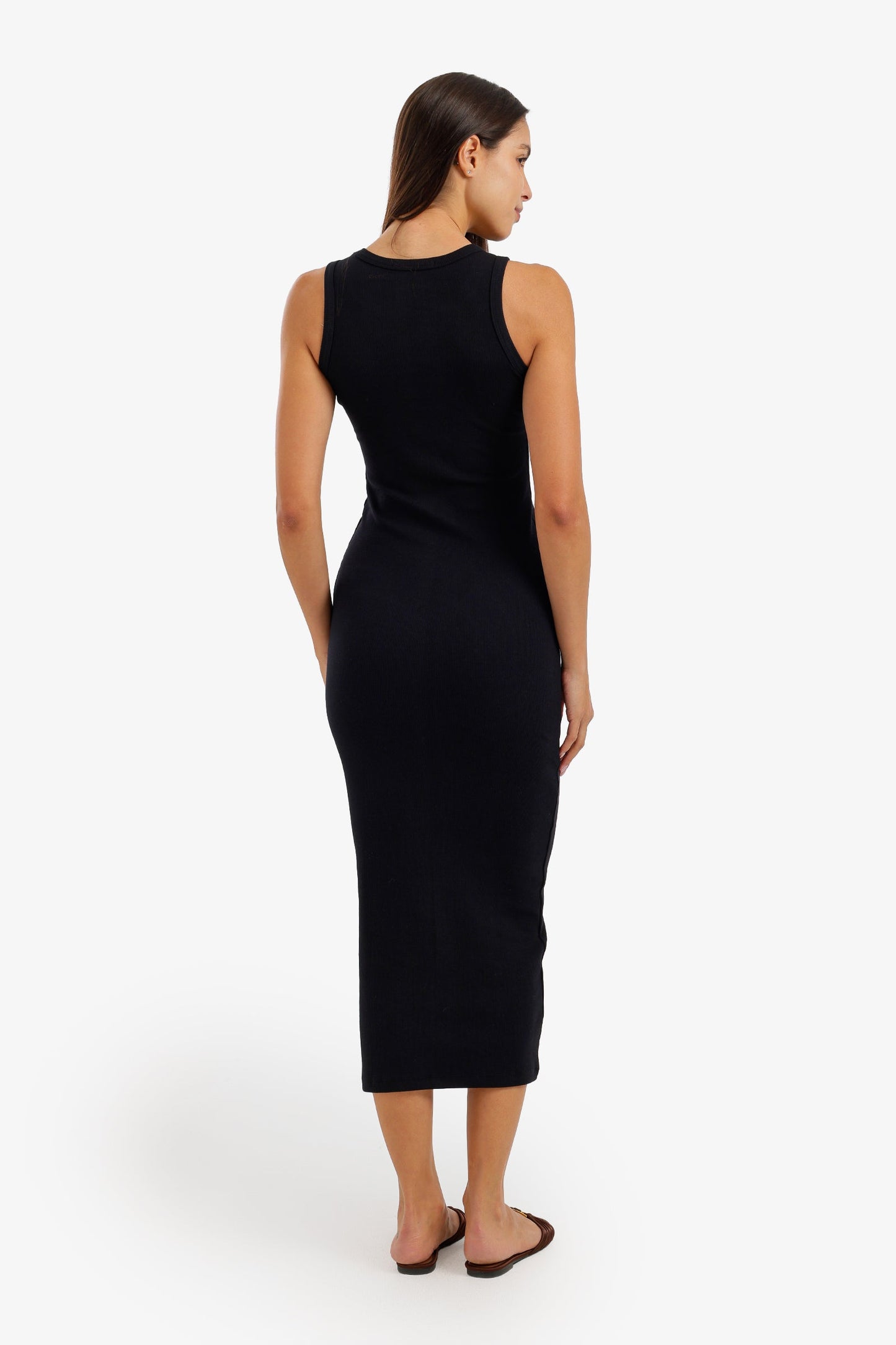 Ribbed Sleeveless Lounge Dress