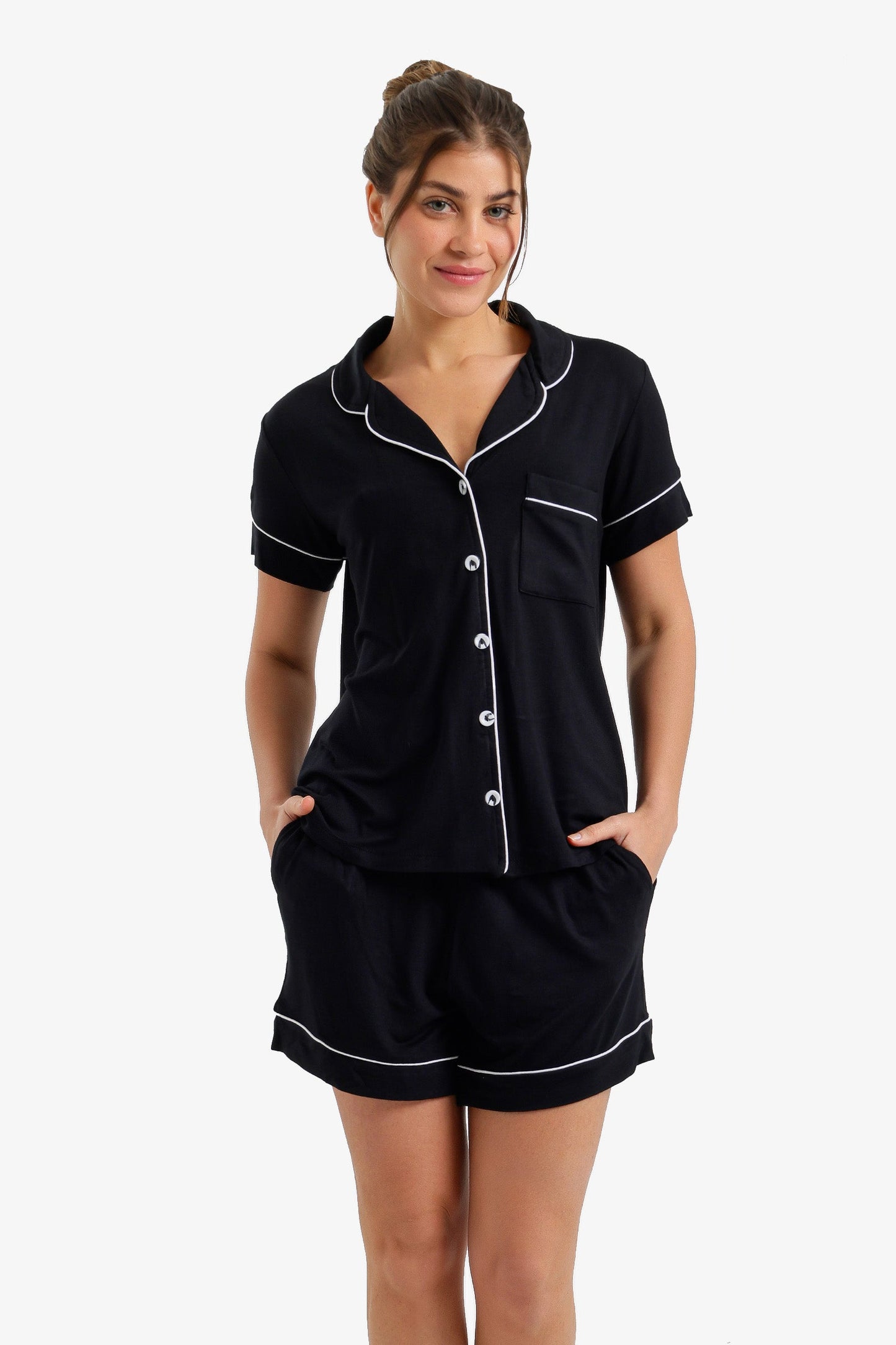 Piped Short Pyjama Set