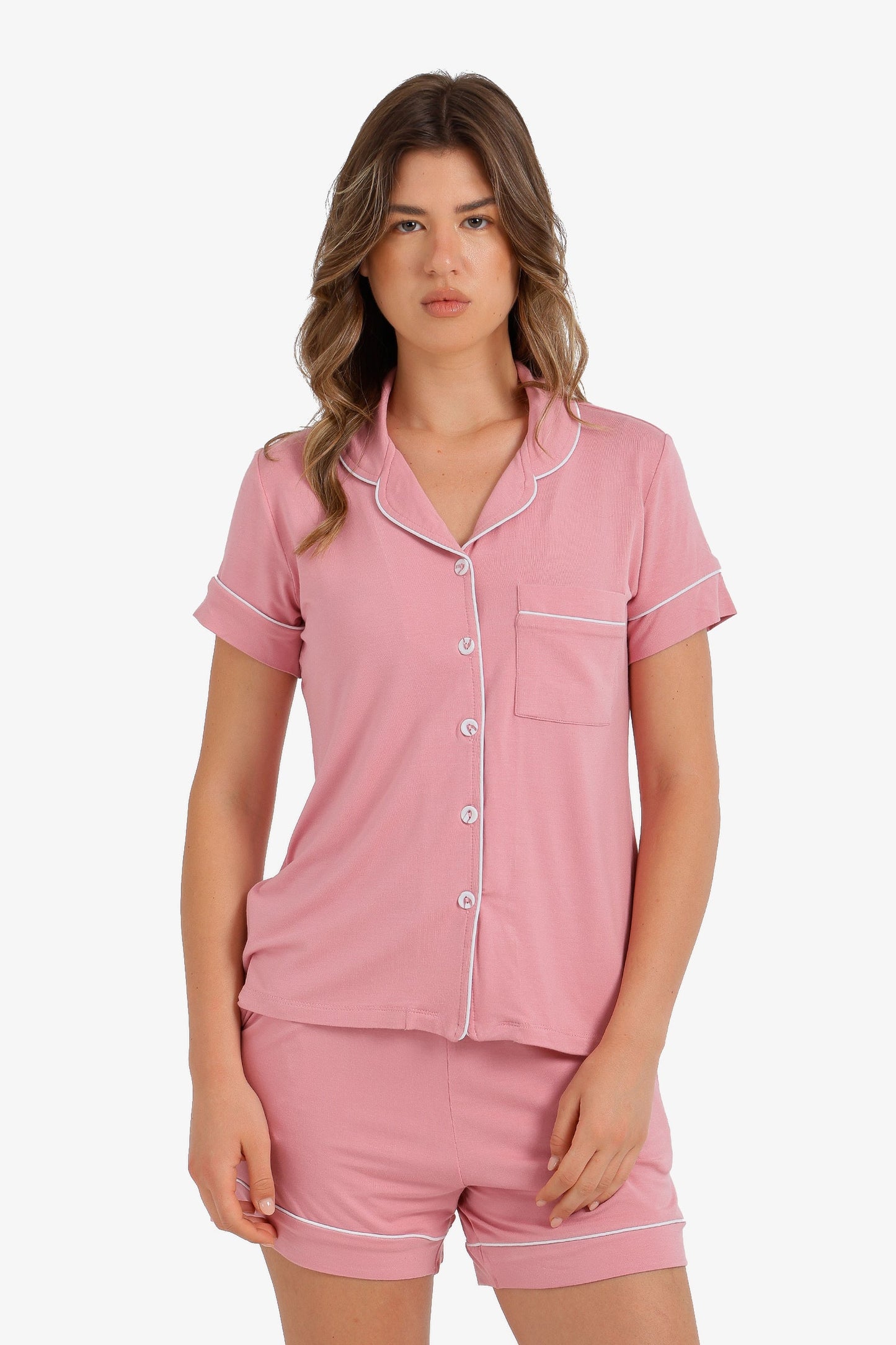 Piped Short Pyjama Set