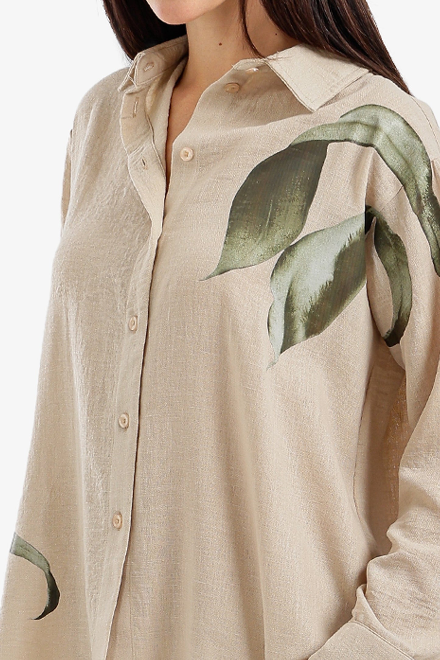 Leaf Print Lounge Set