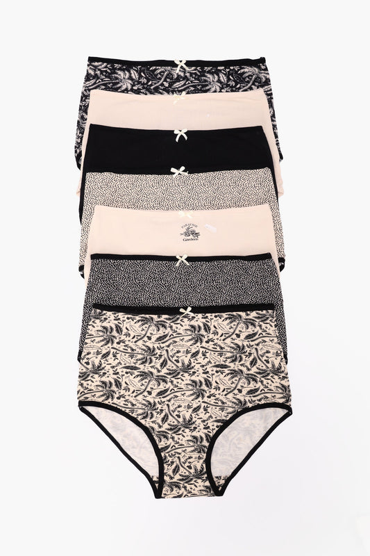 Pack of 7 Colored Full Brief Panties