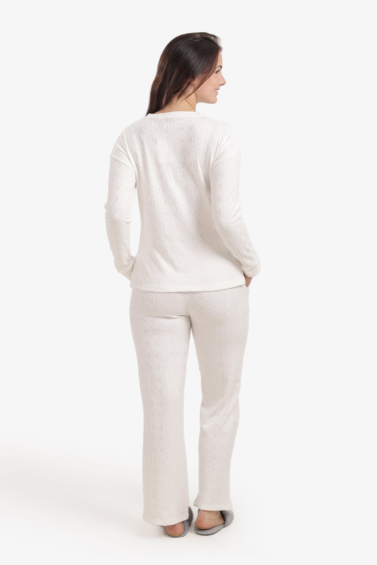 Self-Pattern Relaxed Pyjama Set