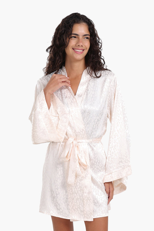 Elegant Self-Jacquard Robe