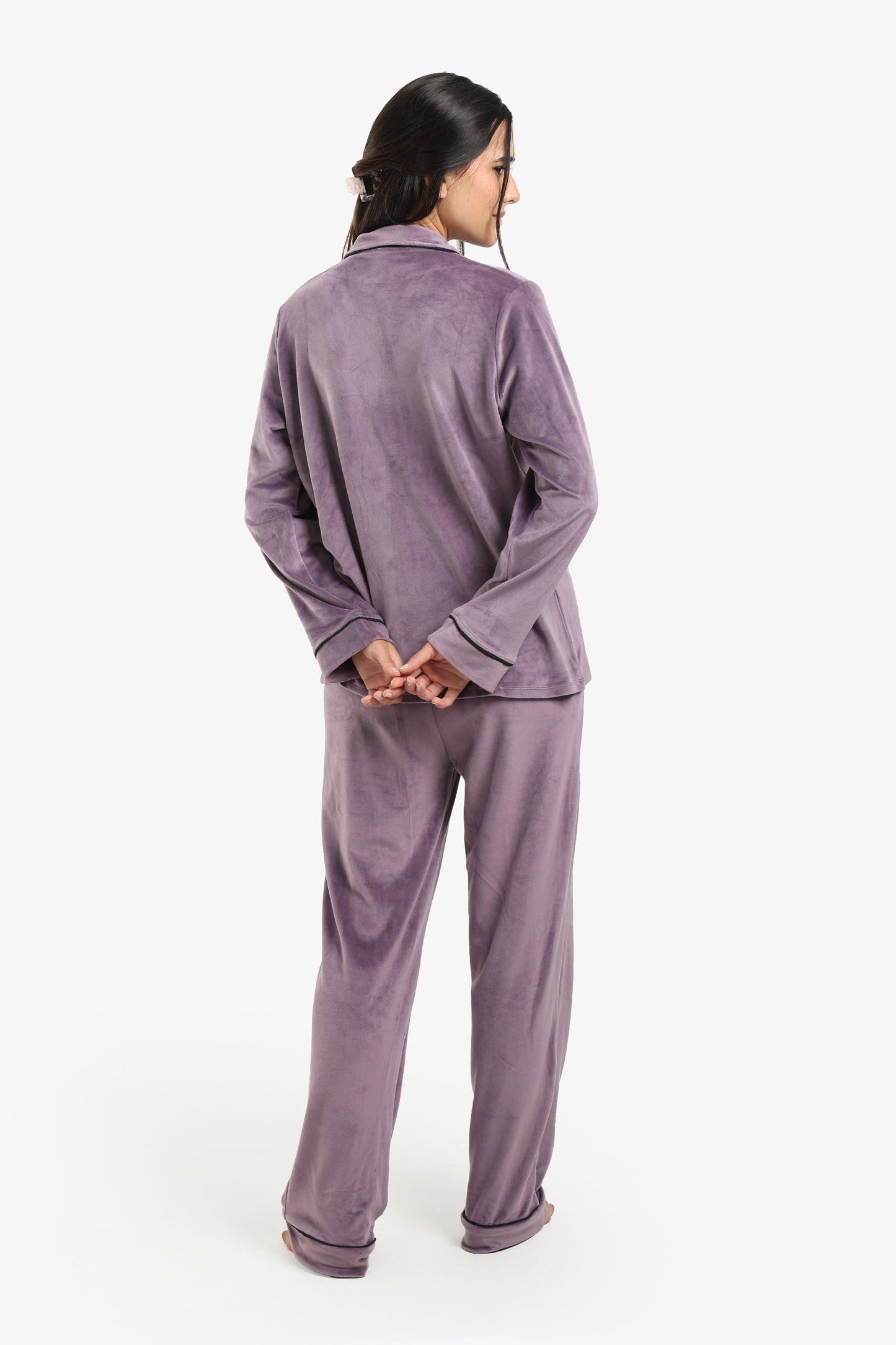 Piping Velvet Pyjama Set