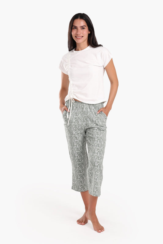 Cotton Capri Pyjama Set