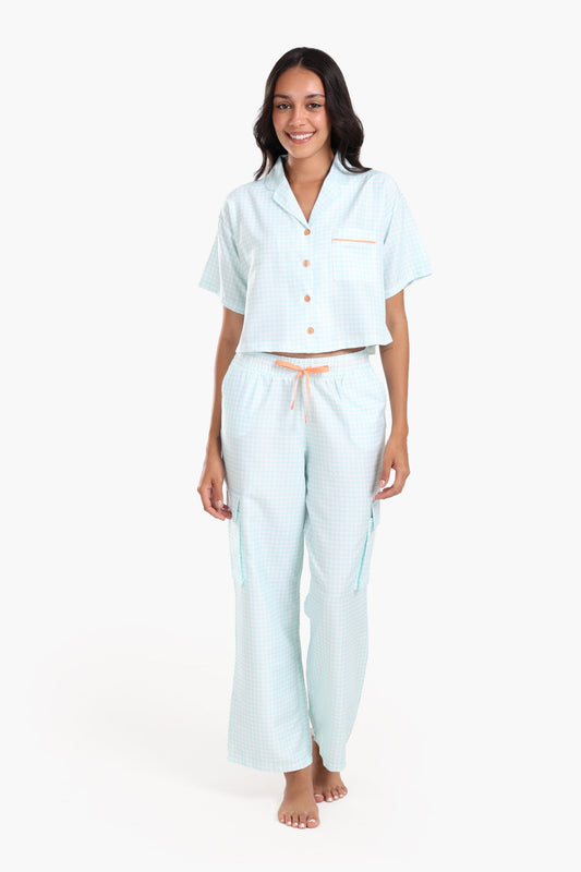 Gingham Tencel Pyjama Set