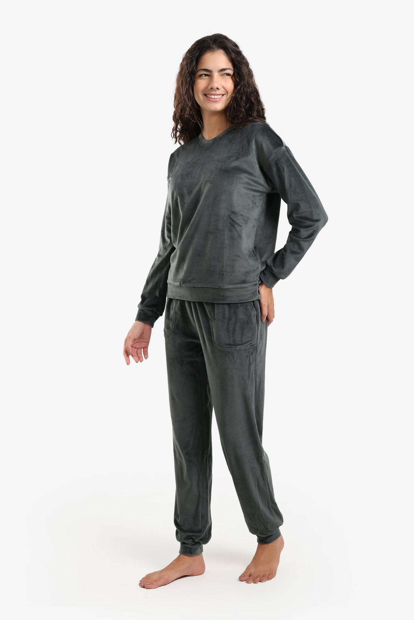 Round Neck Pyjama Set