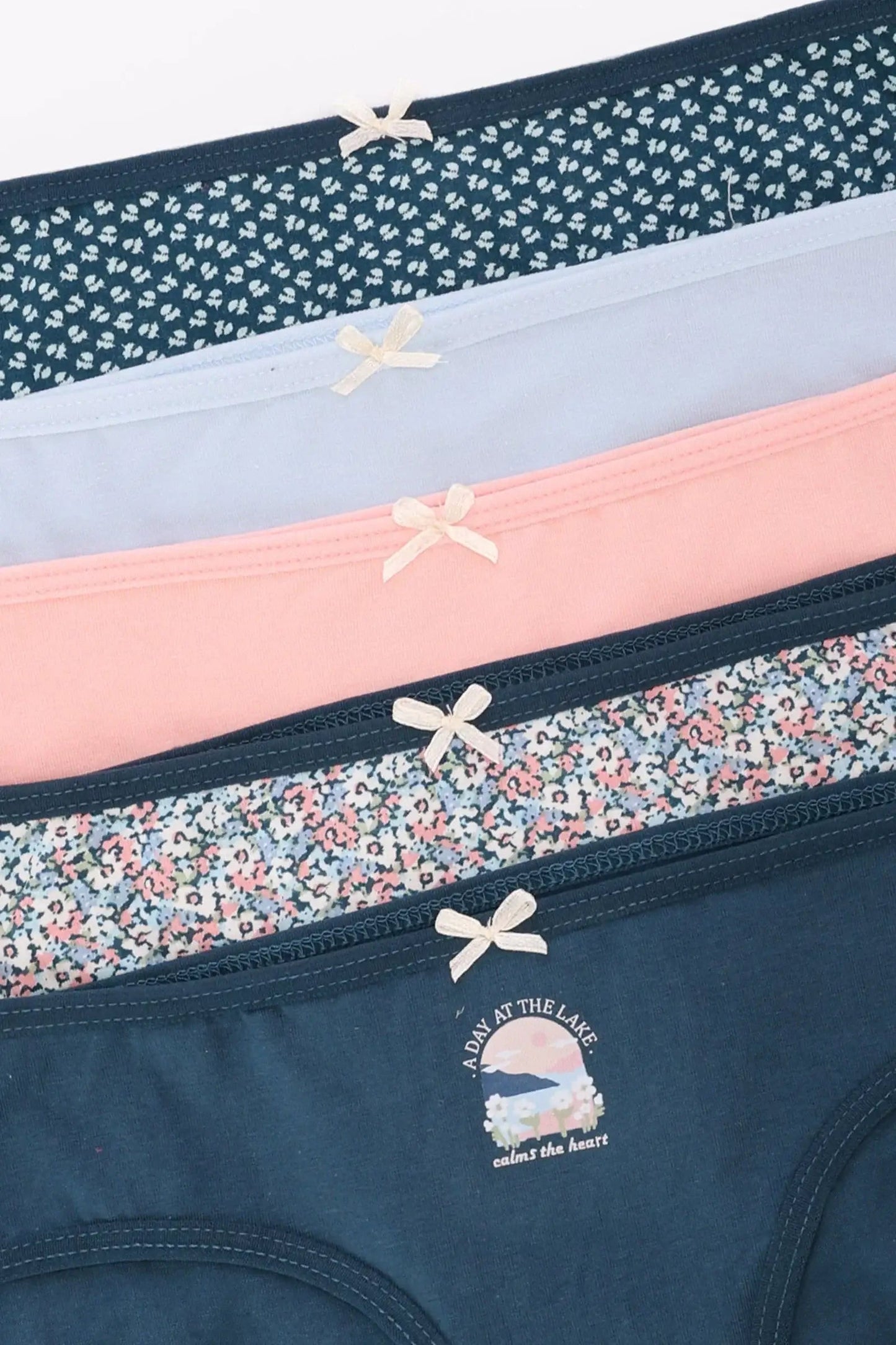 Pack of 5 Colored Bikini Panties