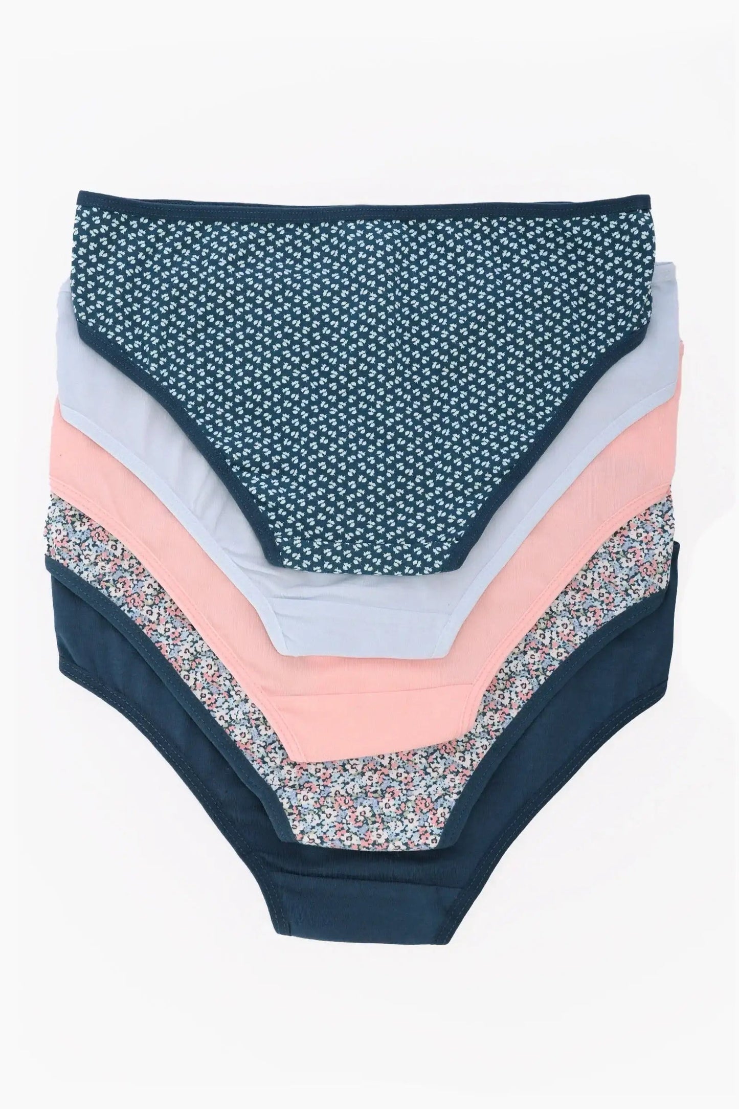 Pack of 5 Colored Bikini Panties