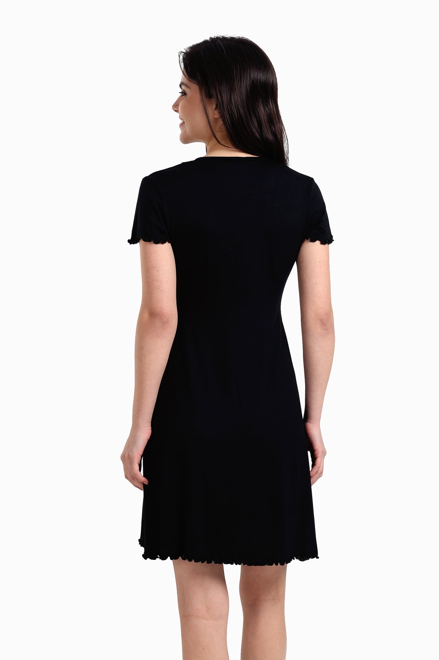 Viscose V-Neck Nightgown