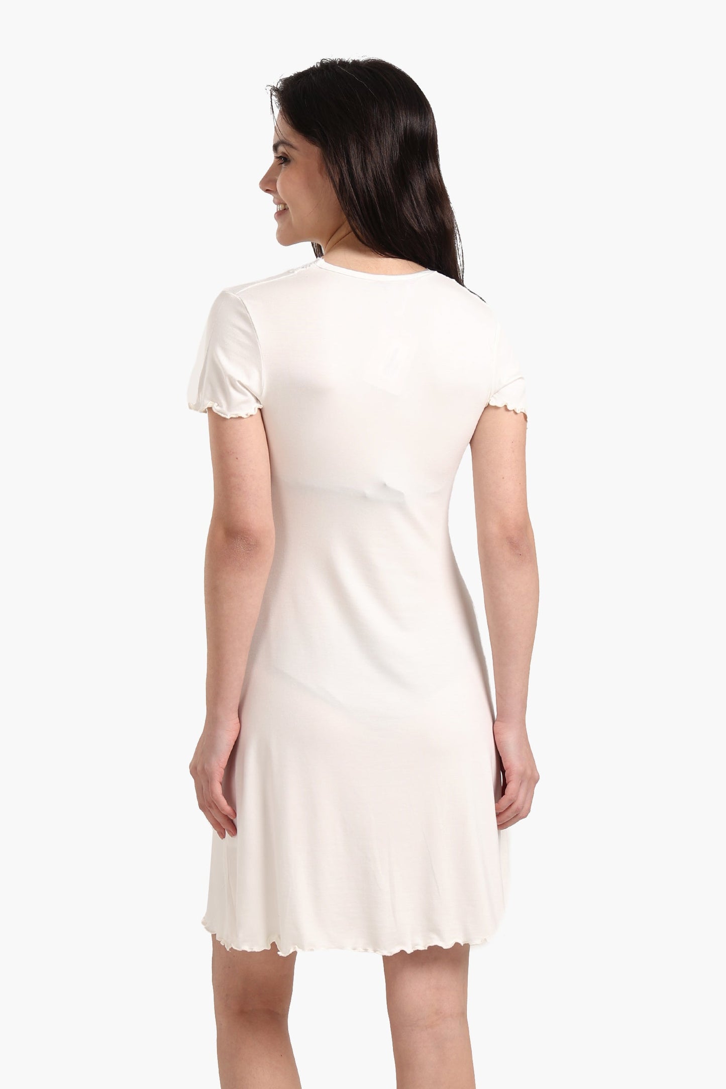 Viscose V-Neck Nightgown