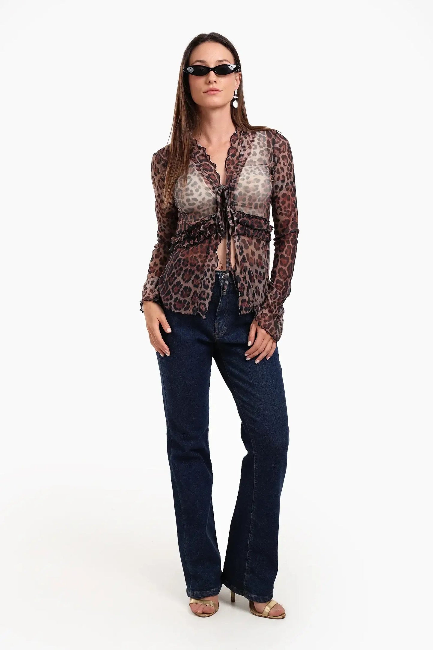 Ruffled Chiffon Blouse