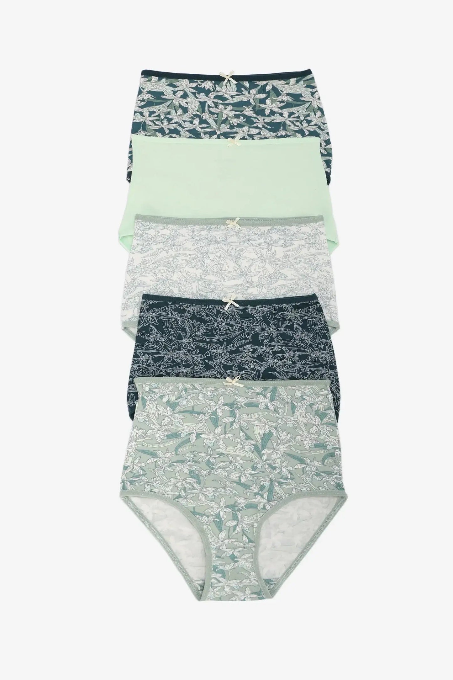 Pack of 5 Colored Full Brief Panties