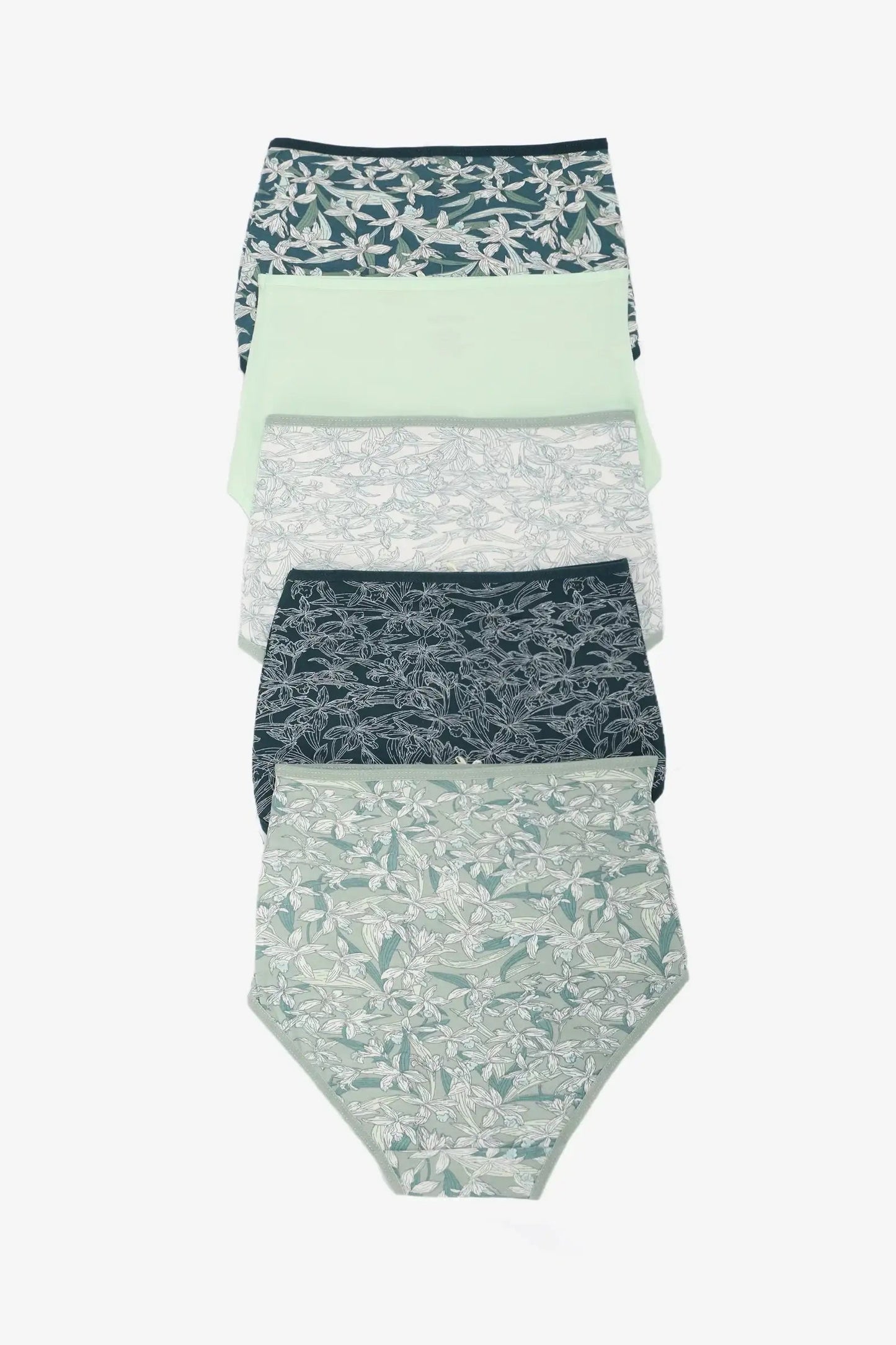 Pack of 5 Colored Full Brief Panties