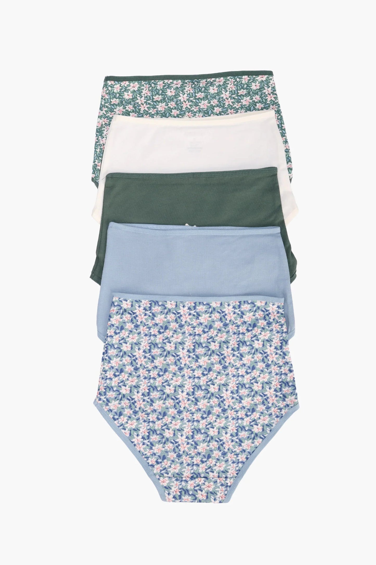Pack of 5 Colored Full Brief Panties