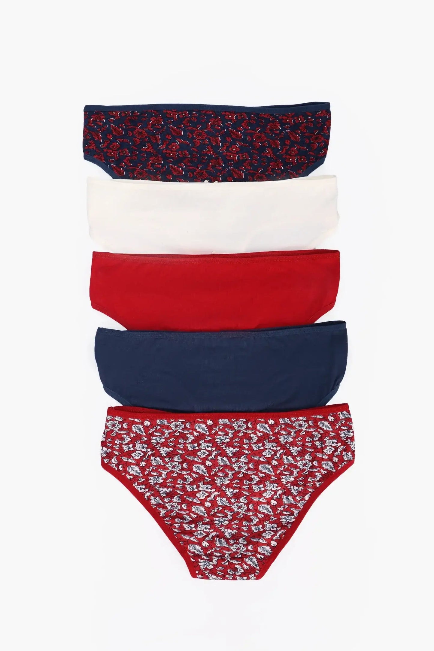Pack of 5 Colored Bikini Panties