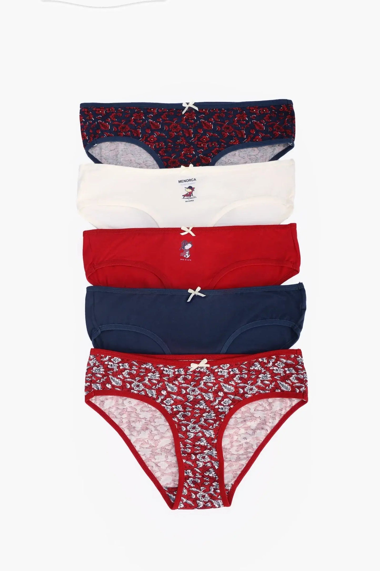 Pack of 5 Colored Bikini Panties