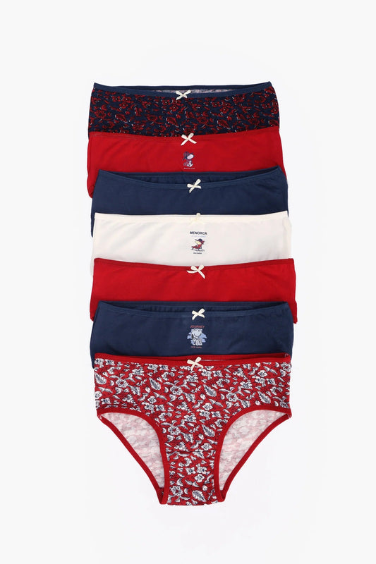 Pack of 7 Colored Brief Panties