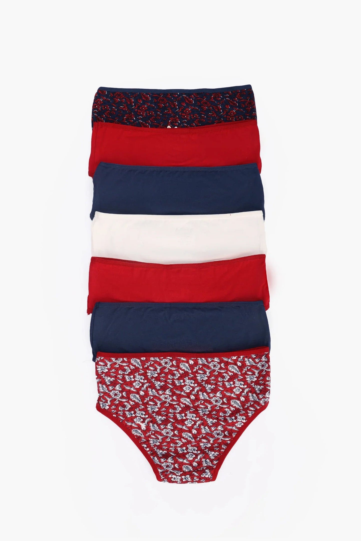 Pack of 7 Colored Brief Panties