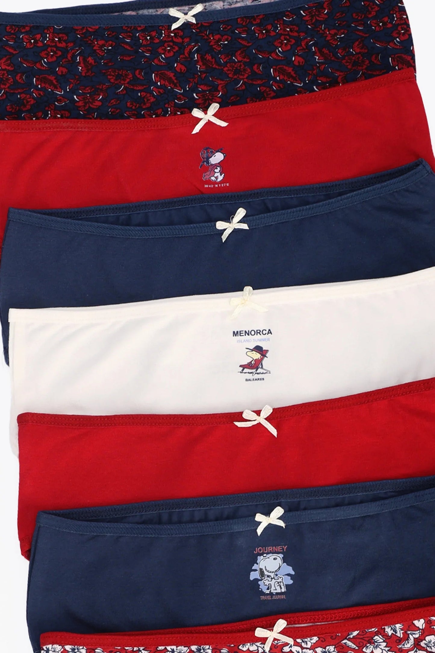 Pack of 7 Colored Brief Panties