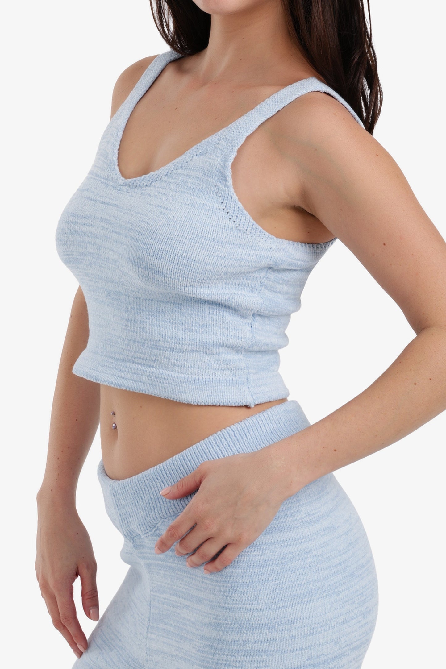 Sleeveless Cropped Pyjama Top