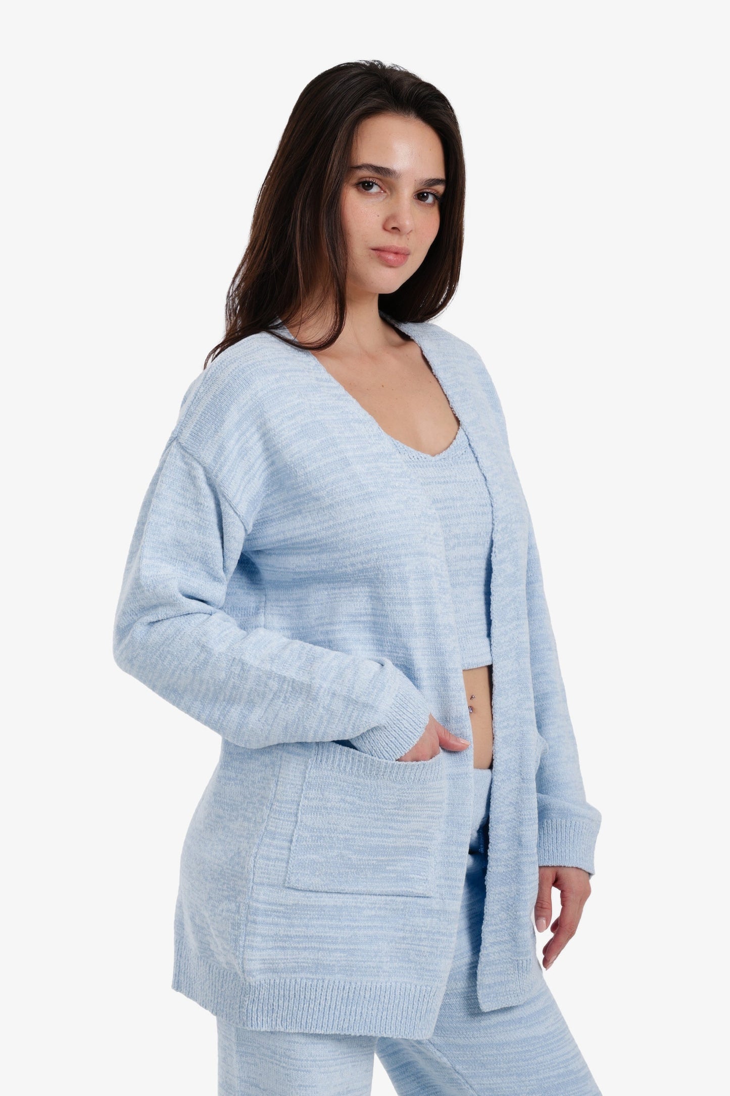 Relaxed Heathered Robe