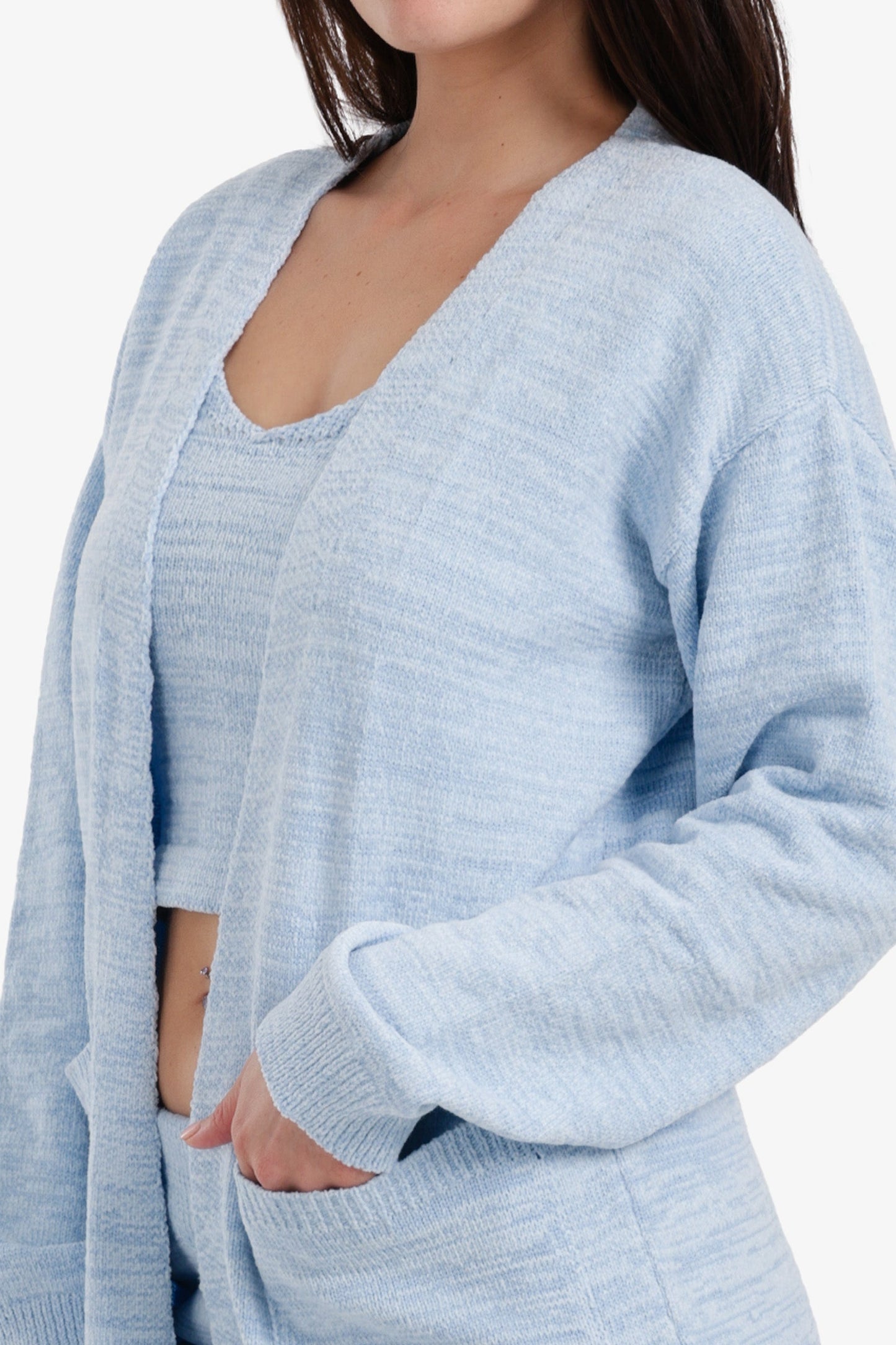 Relaxed Heathered Robe