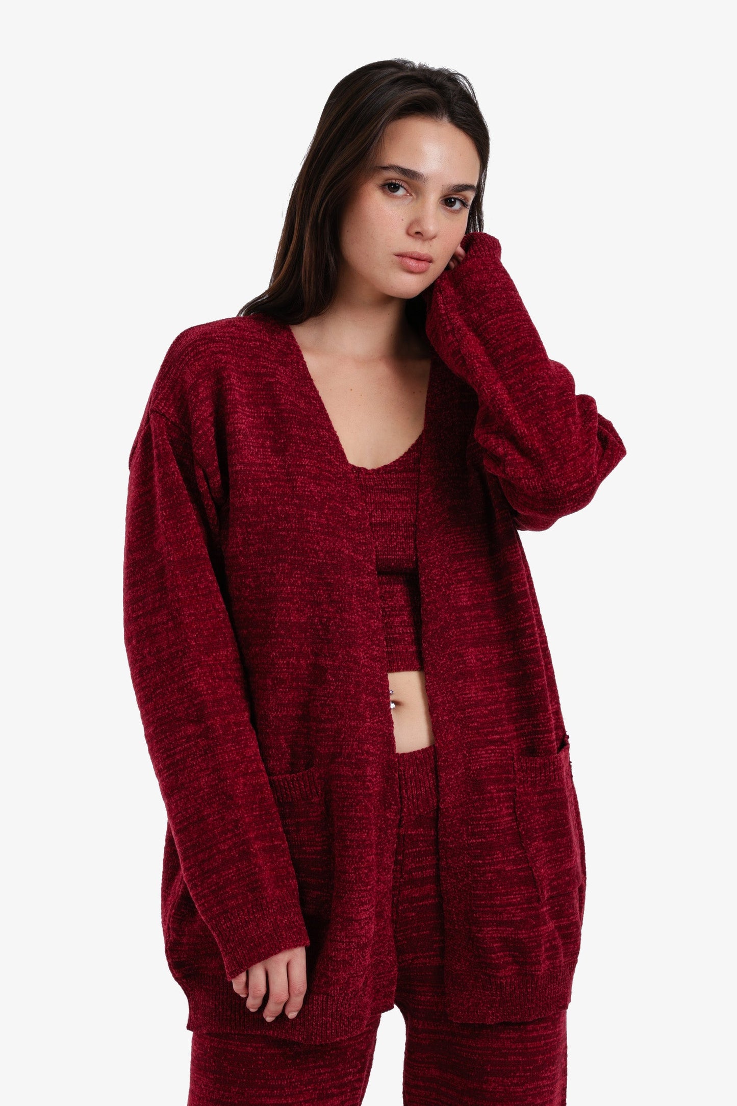 Relaxed Heathered Robe