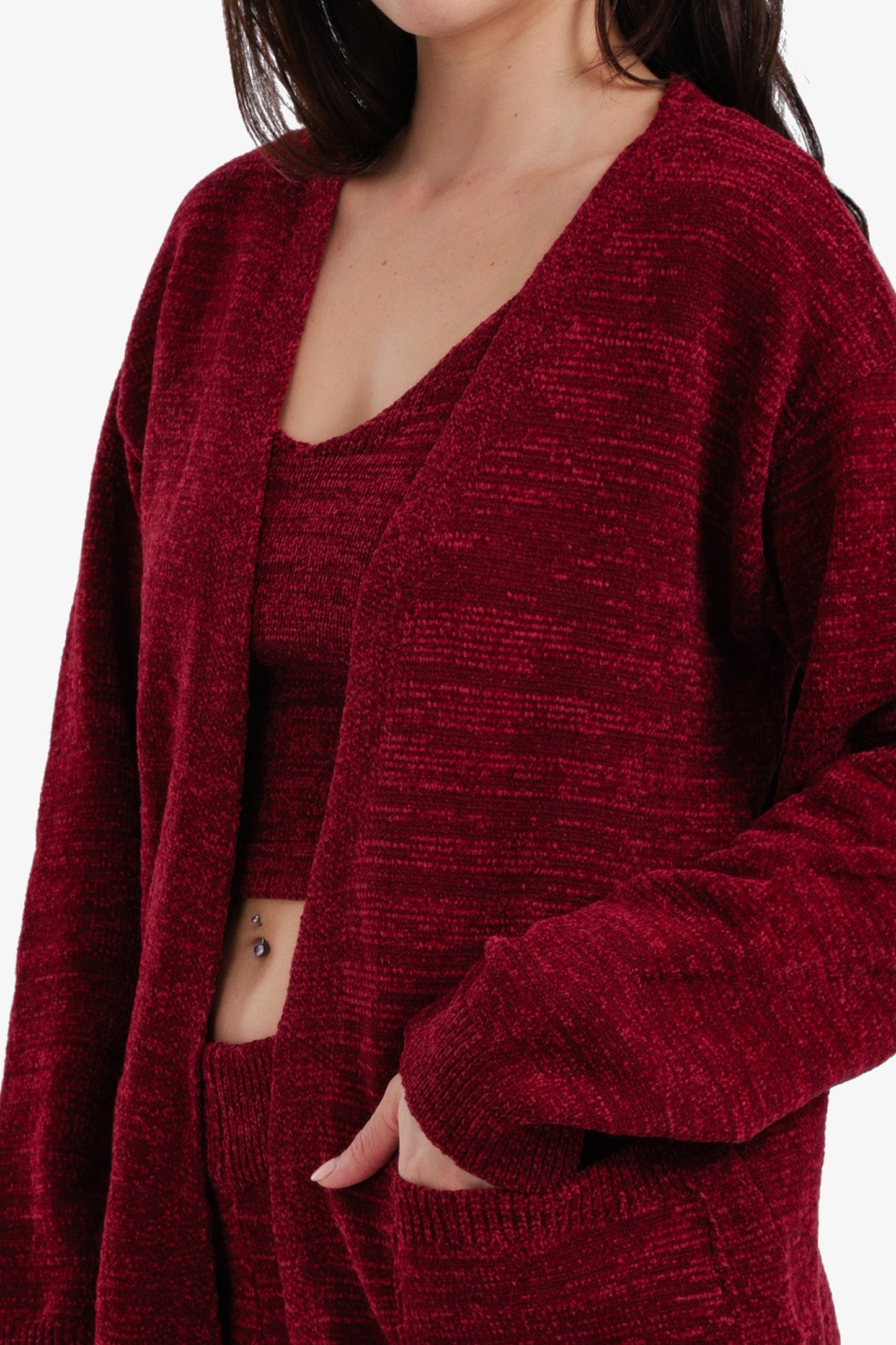 Relaxed Heathered Robe