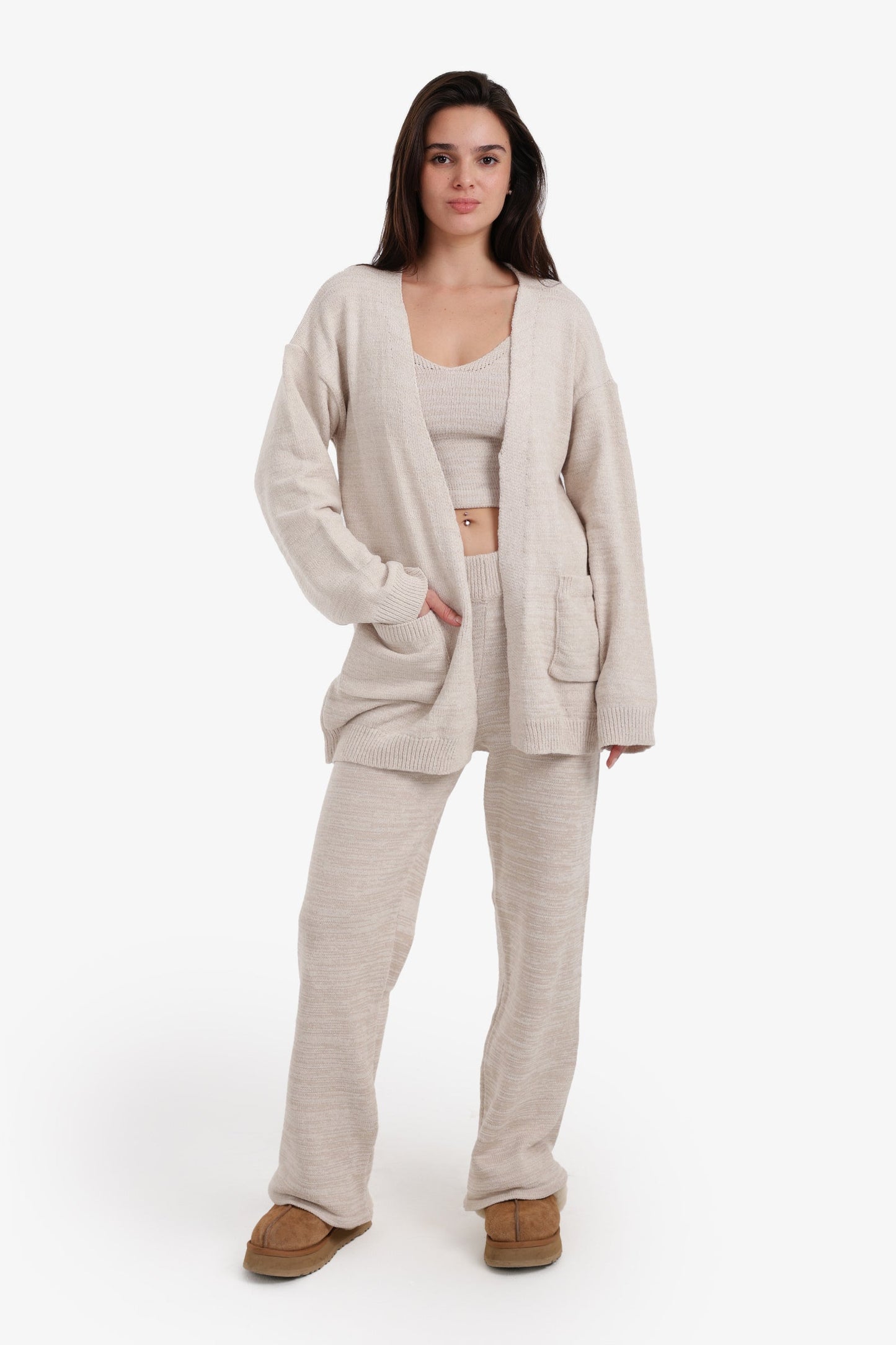 Relaxed Heathered Robe