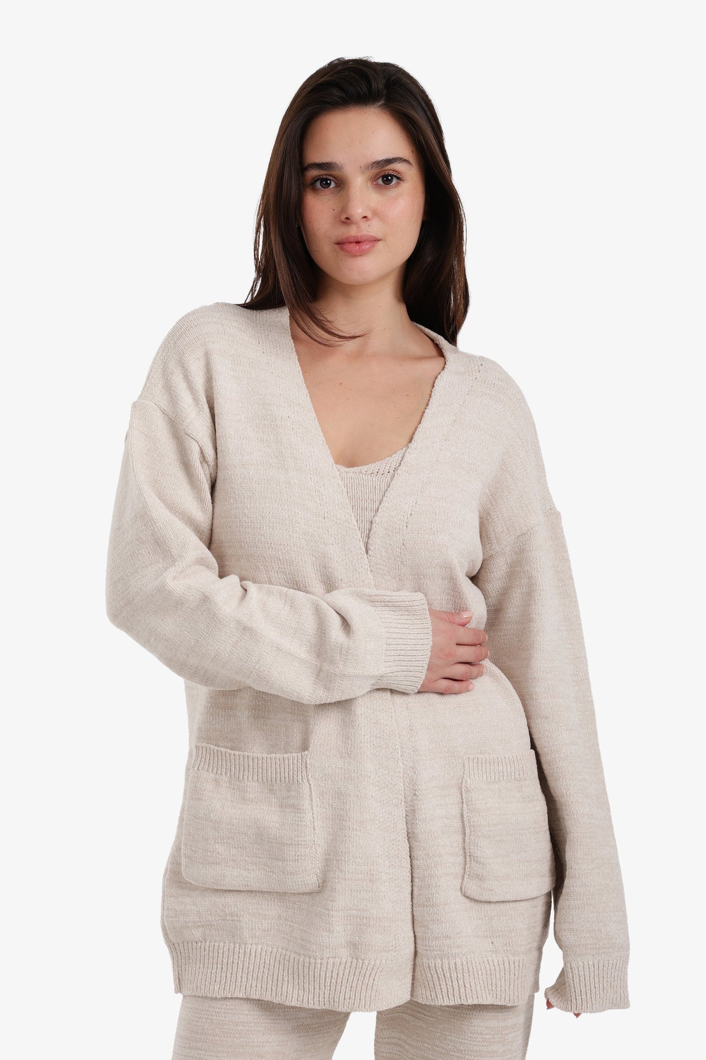 Relaxed Heathered Robe