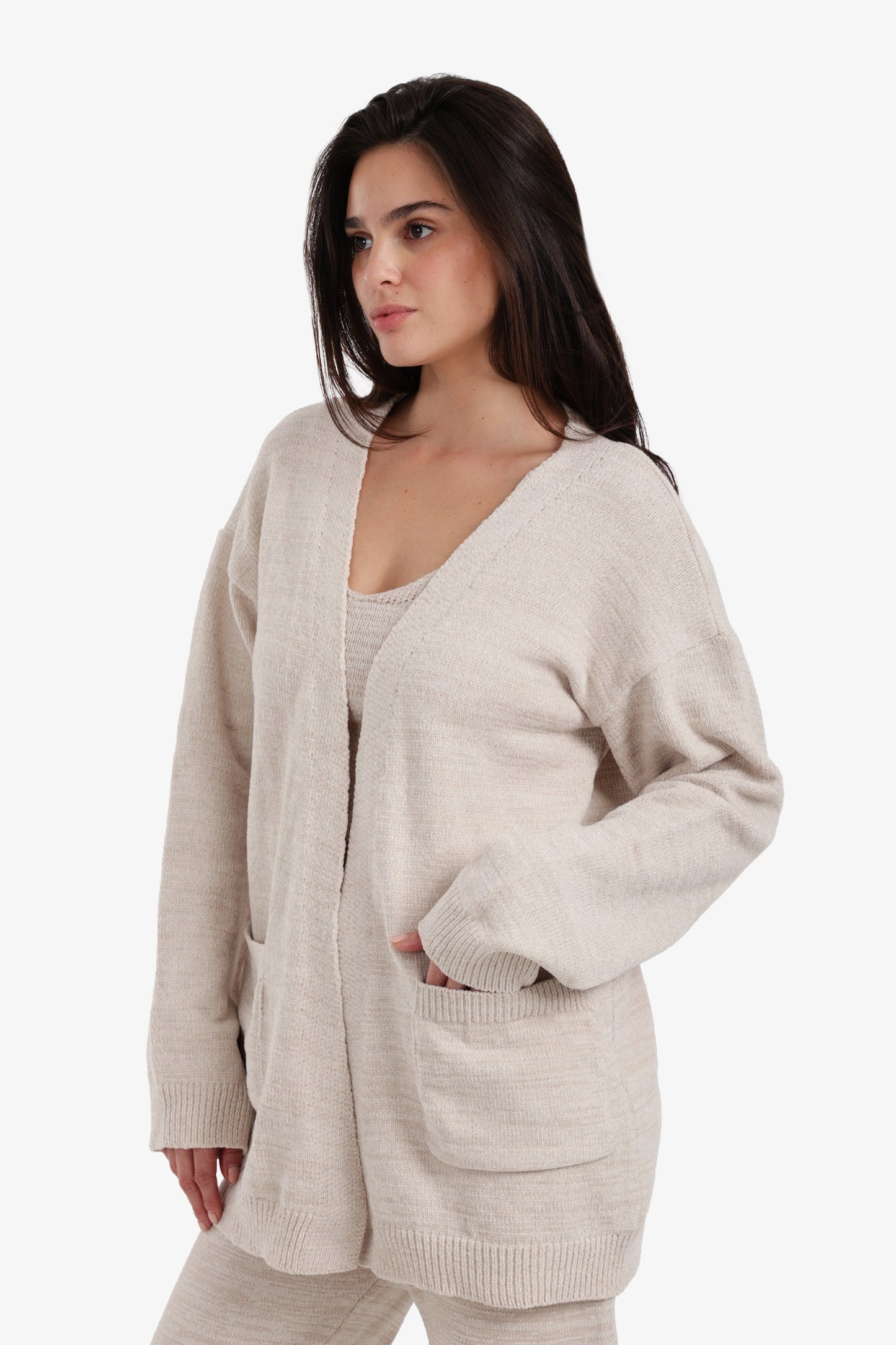 Relaxed Heathered Robe