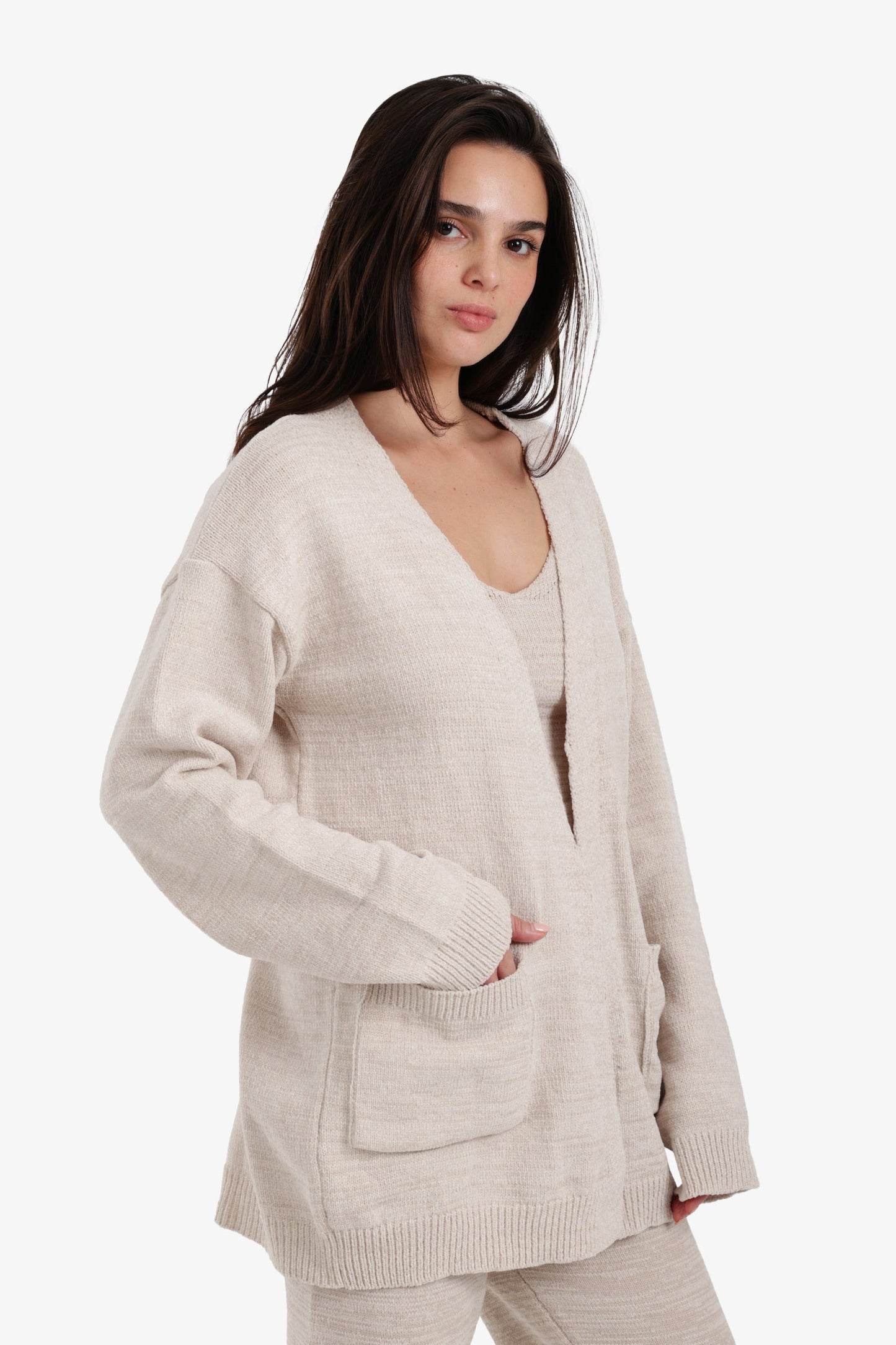 Relaxed Heathered Robe