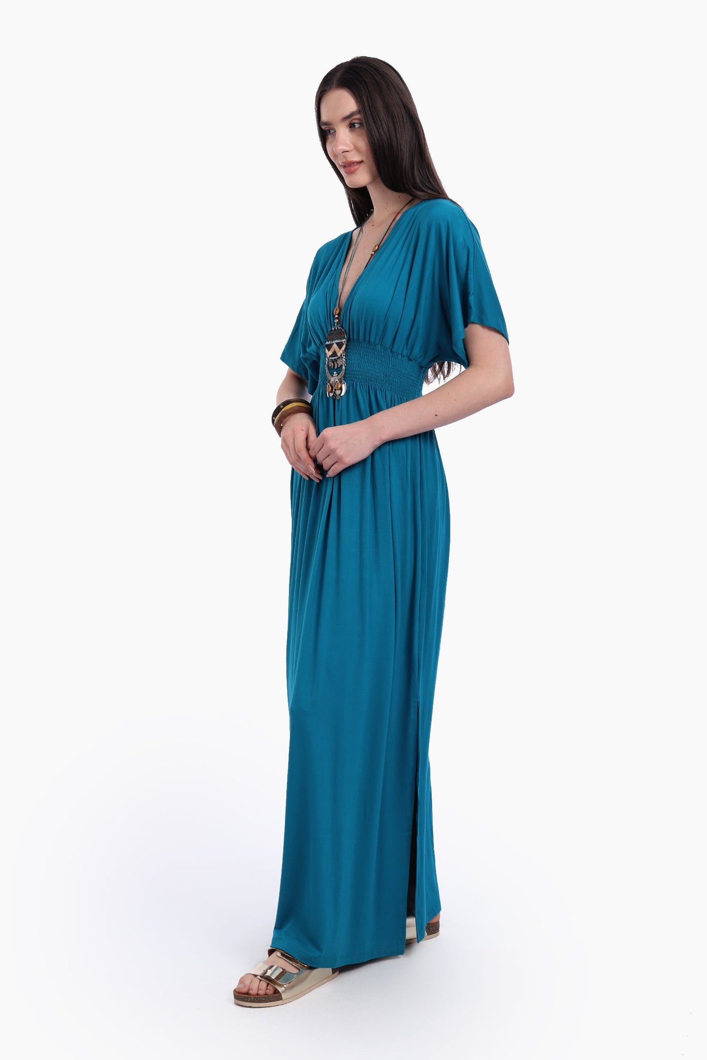 Comfy Nightgown With Side Slits