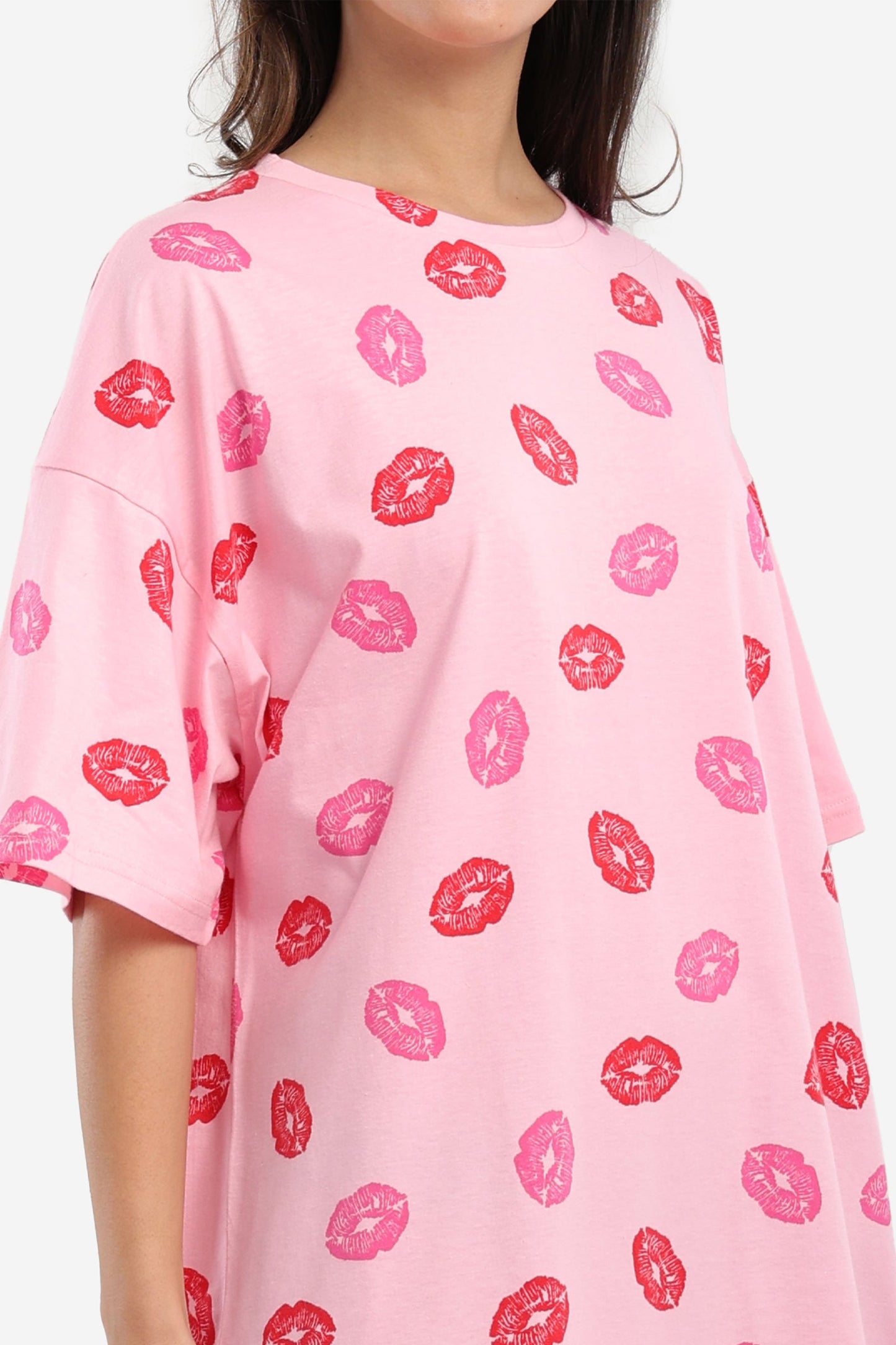 Printed Lips Nightgown