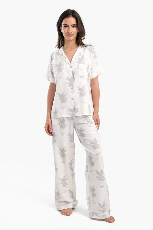 Pineapple Printed Pyjama Set