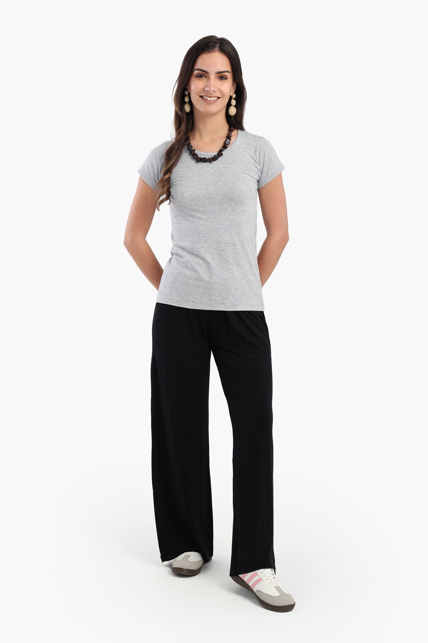 Round Neck Solid Top