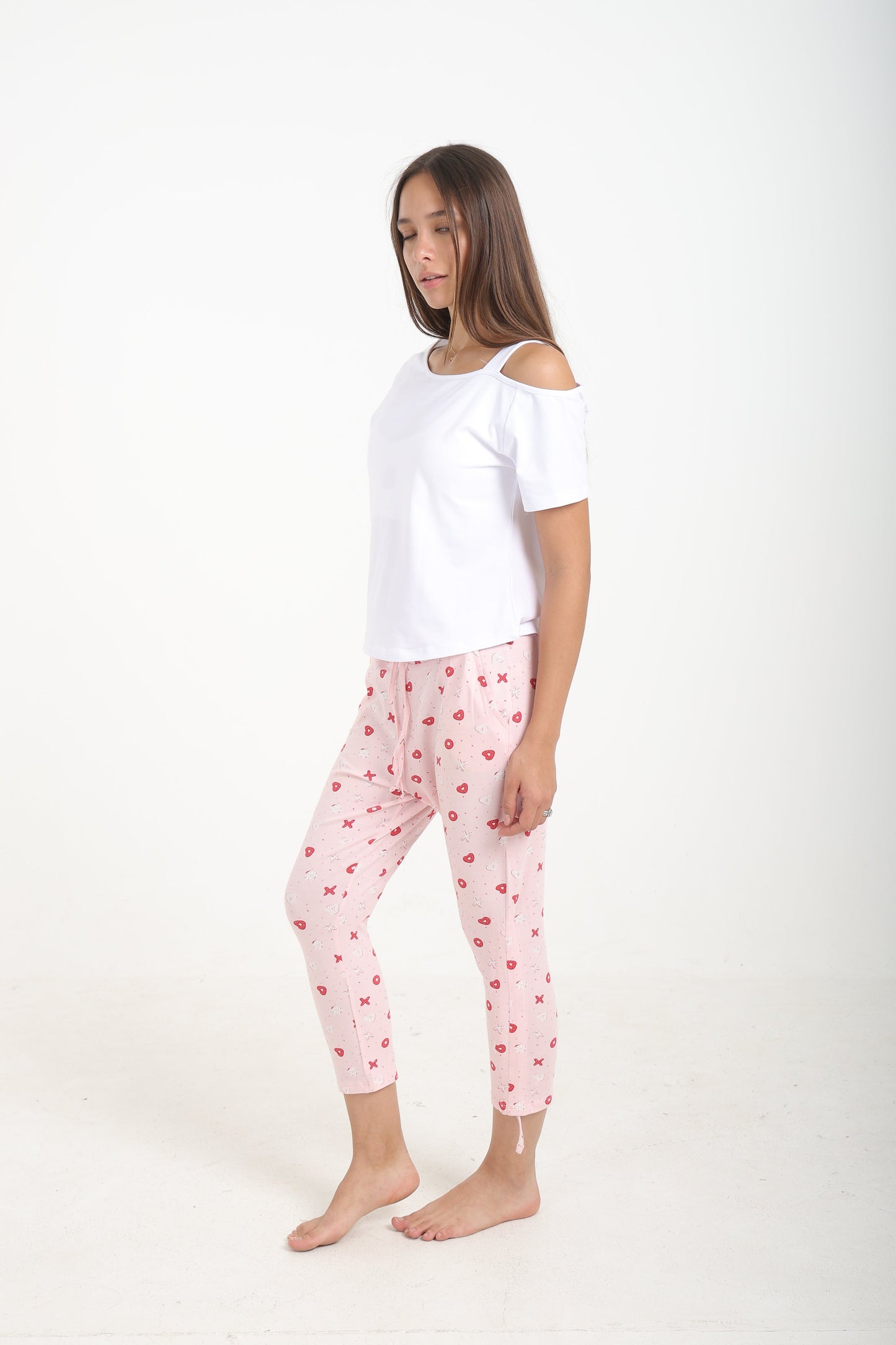 Pyjama Set with Capri Pants