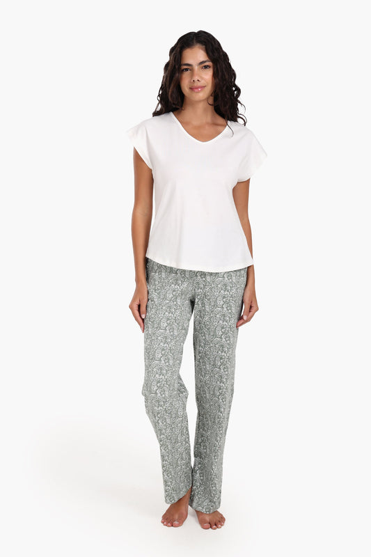 Pyjama Set with V-Back Tie