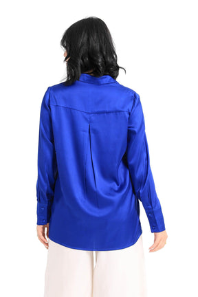 Satin Long Sleeves Shirt - Carina - كارينا